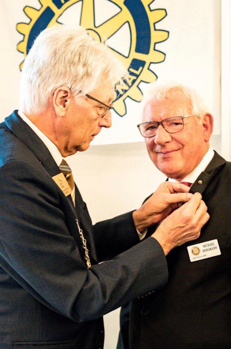 Verleihung Des Paul Harris Fellow 1 Saphir Rotary Club Datteln Lippe